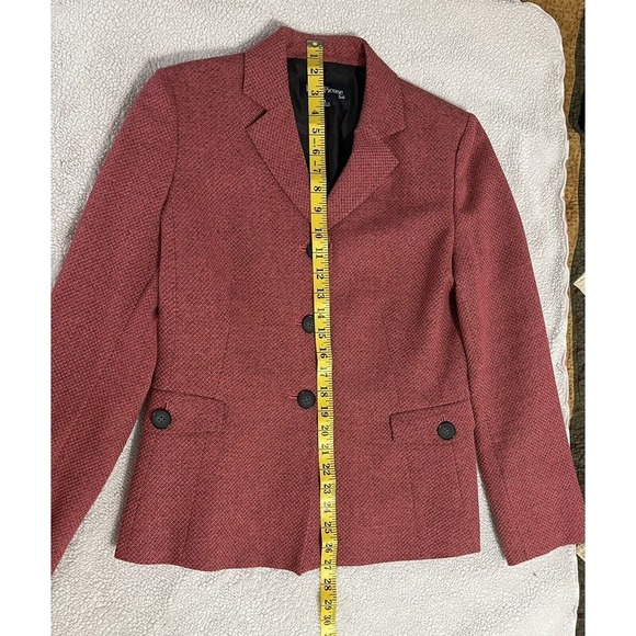 Evan Picone  Fully Lined Button Down Blazer Long Sleeve  Women's‎ Size 6 Pink - Picture 7 of 8